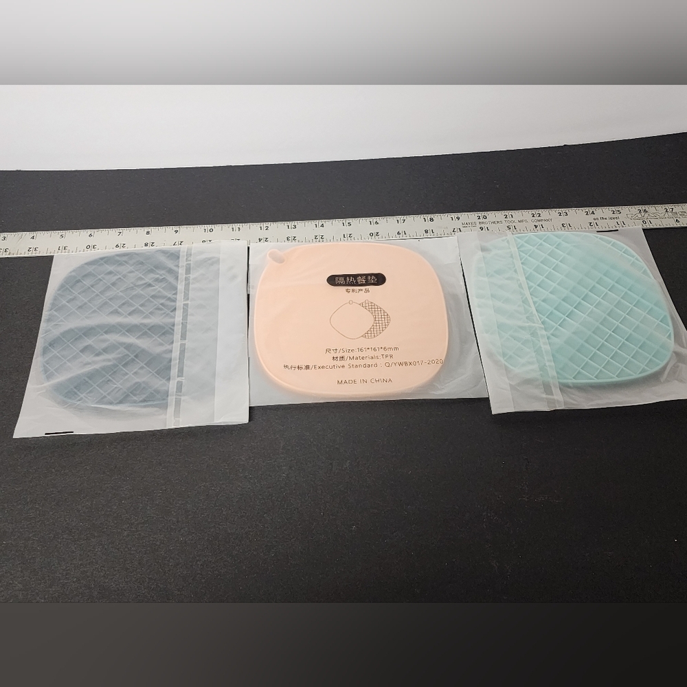 Silicone Hot Pads 3‎ Piece New 557